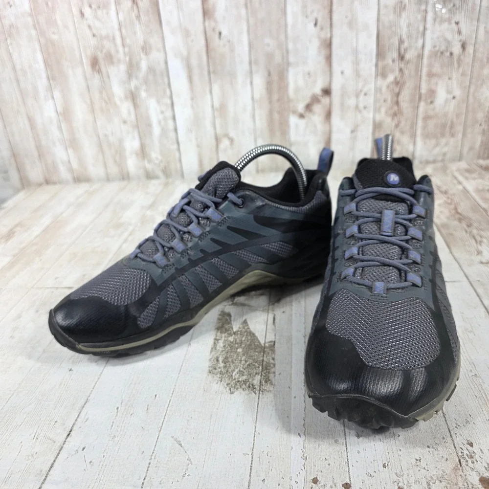 Merrell Womens Siren Edge Q2 Hiking Shoes Grey Blue J41316 Size 8